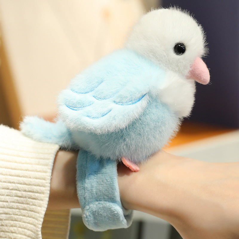 Cute Plush Bird Wrist Toy – Soft Parrot Bracelet Stuffed Doll