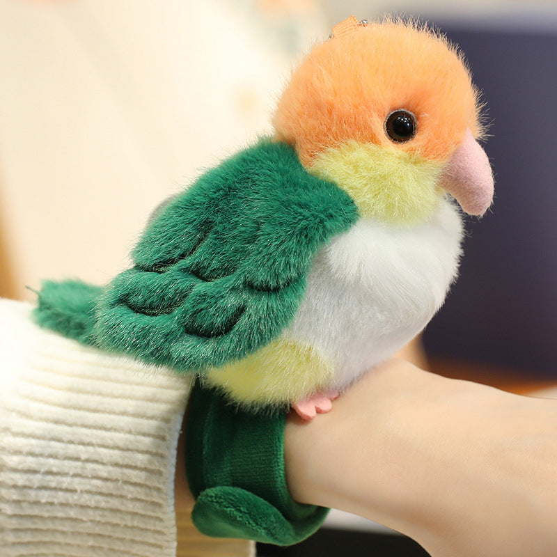 Cute Plush Bird Wrist Toy – Soft Parrot Bracelet Stuffed Doll