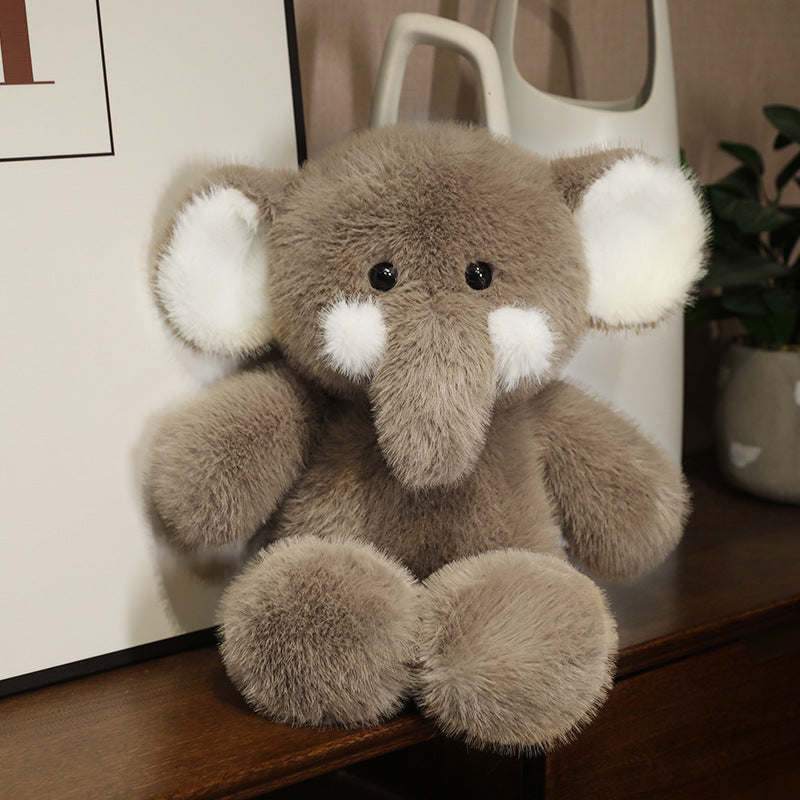 Ultra-Soft Plush Animal Toy Set – Cute Elephant, Lamb & Bear Stuffed Dolls