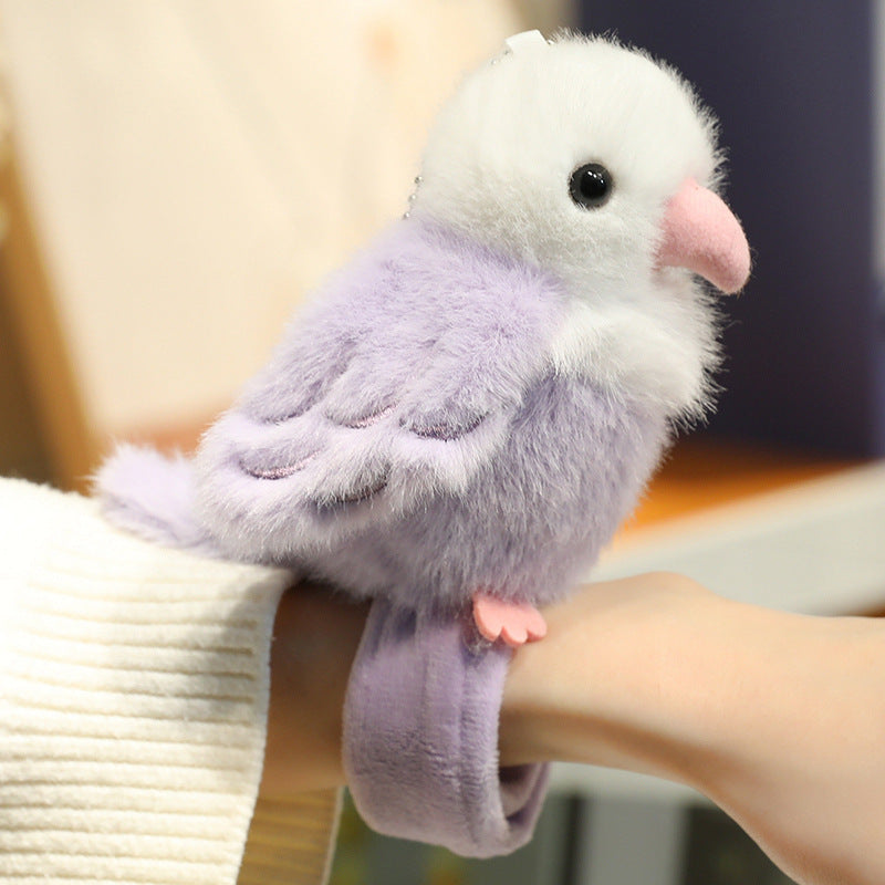 Cute Plush Bird Wrist Toy – Soft Parrot Bracelet Stuffed Doll
